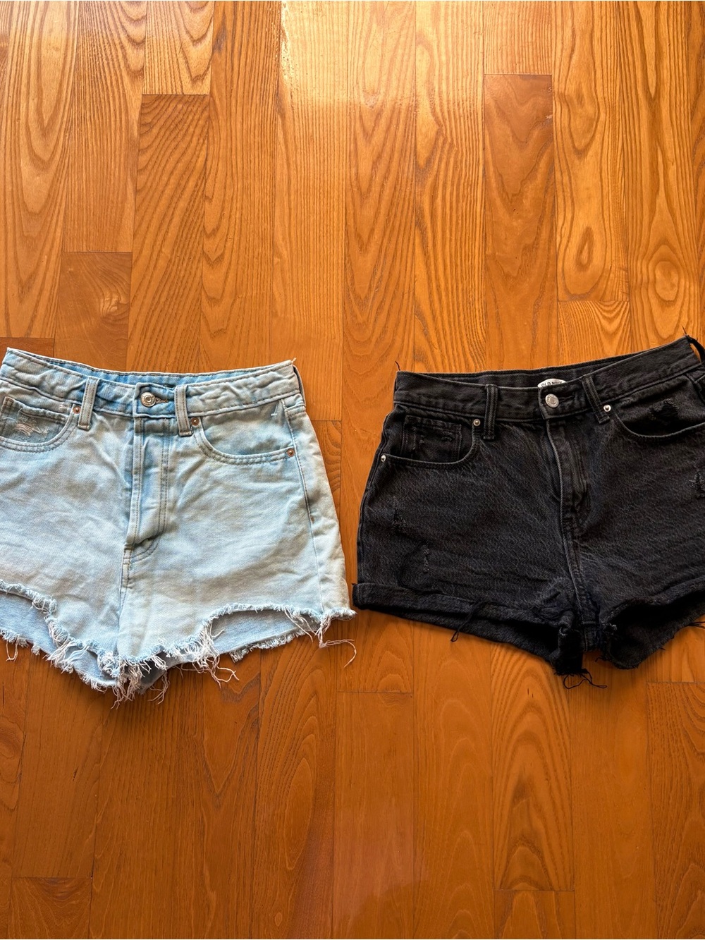 Denim Shorts Bundle Light Blue / Black SIZE 0